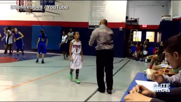 Fifth-grader a star on high school basketball team