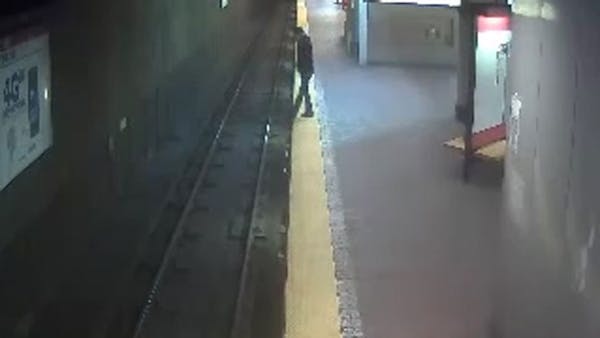 Sleepwalking woman falls onto subway tracks