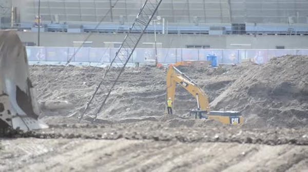 New Vikings stadium footprint taking shape