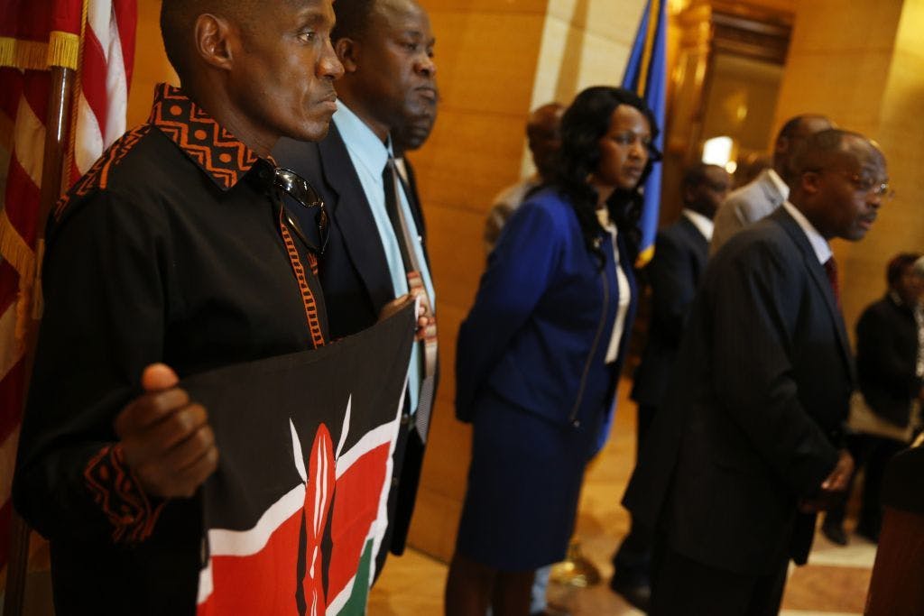 Members of Minnesota's Kenyan community came together Wednesday to say they will not retaliate against Somalia for the terrorist acts over the weekend in Nairobi, recognizing that the terror organization Al-Shabab represents only a small faction.