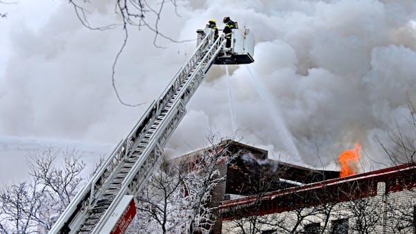 First responders fight fire with ice
