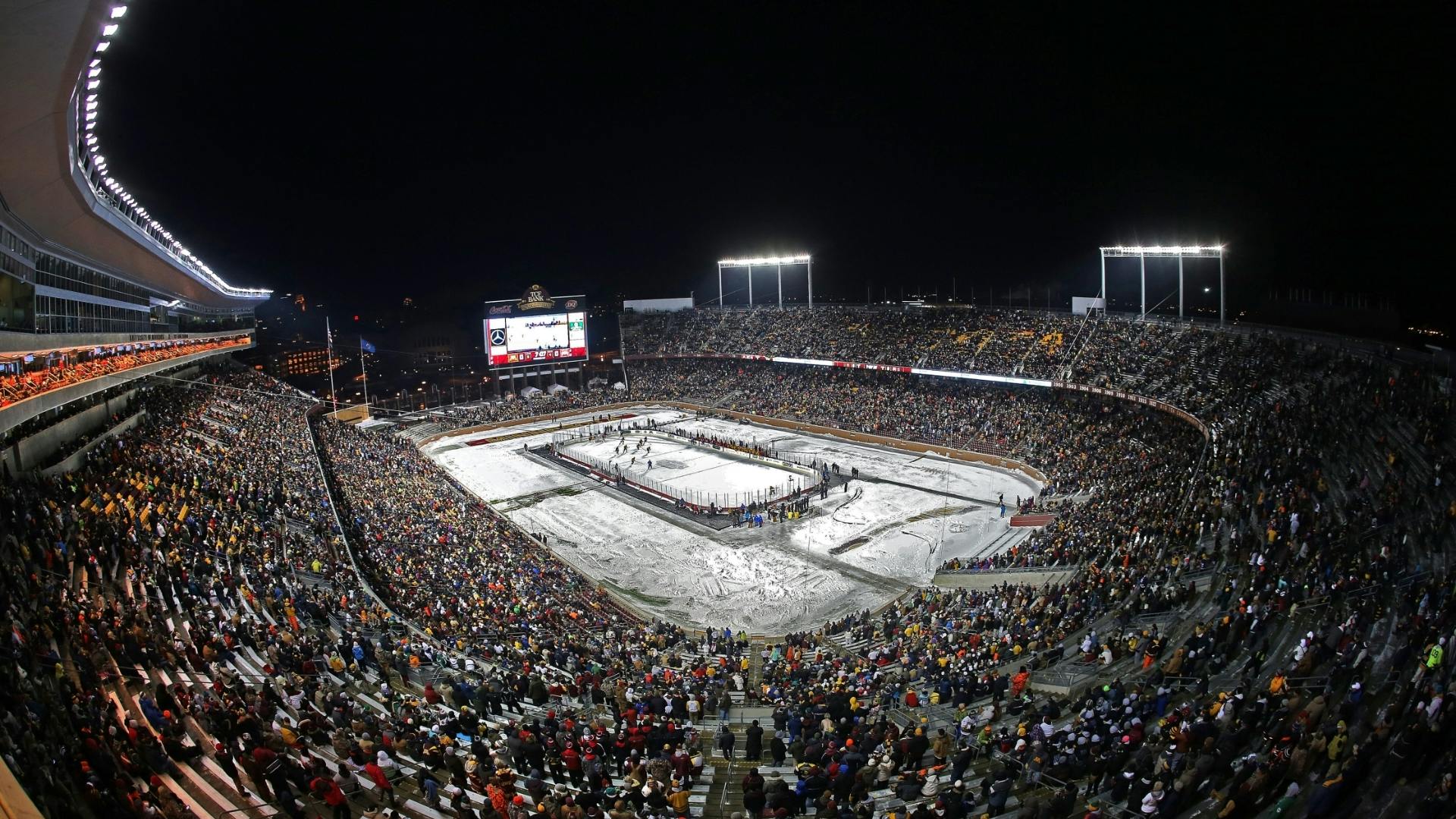 Fans braved the elements and had a blast at the Hockey City Classic