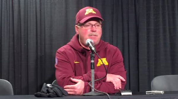 Kill says he hurts for his players after Gophers' loss