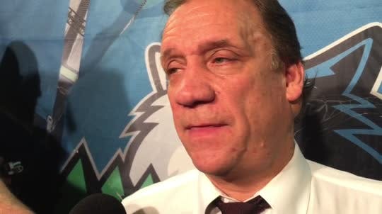 Flip Saunders, Zach LaVine, Thad Young and Mo Williams discuss 120-119 win over Lakers in LA