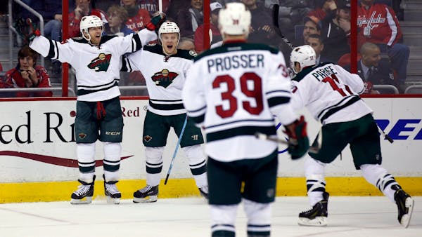 Parise finds Pominville twice in Wild's win over Capitals