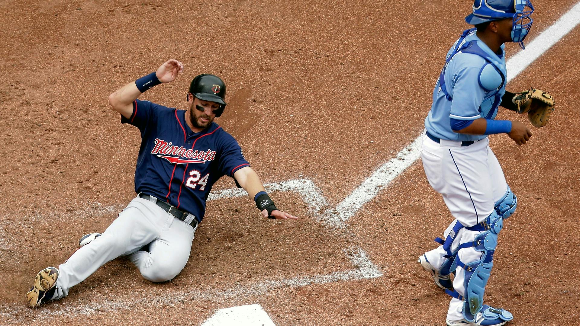 Trevor Plouffe's big day was one of many for the Twins as they avoided a Royals sweep.