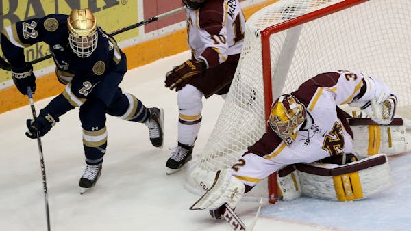 Gophers hockey shuts out Notre Dame 5-0