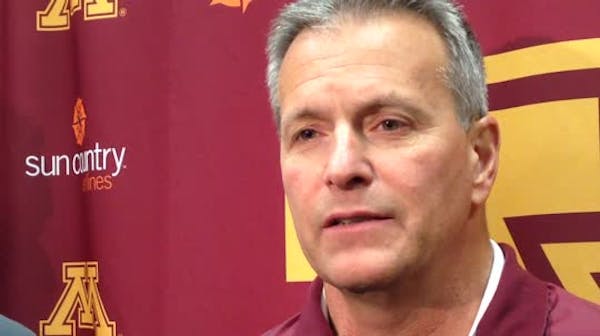 Gophers coach Lucia talks about weekend series