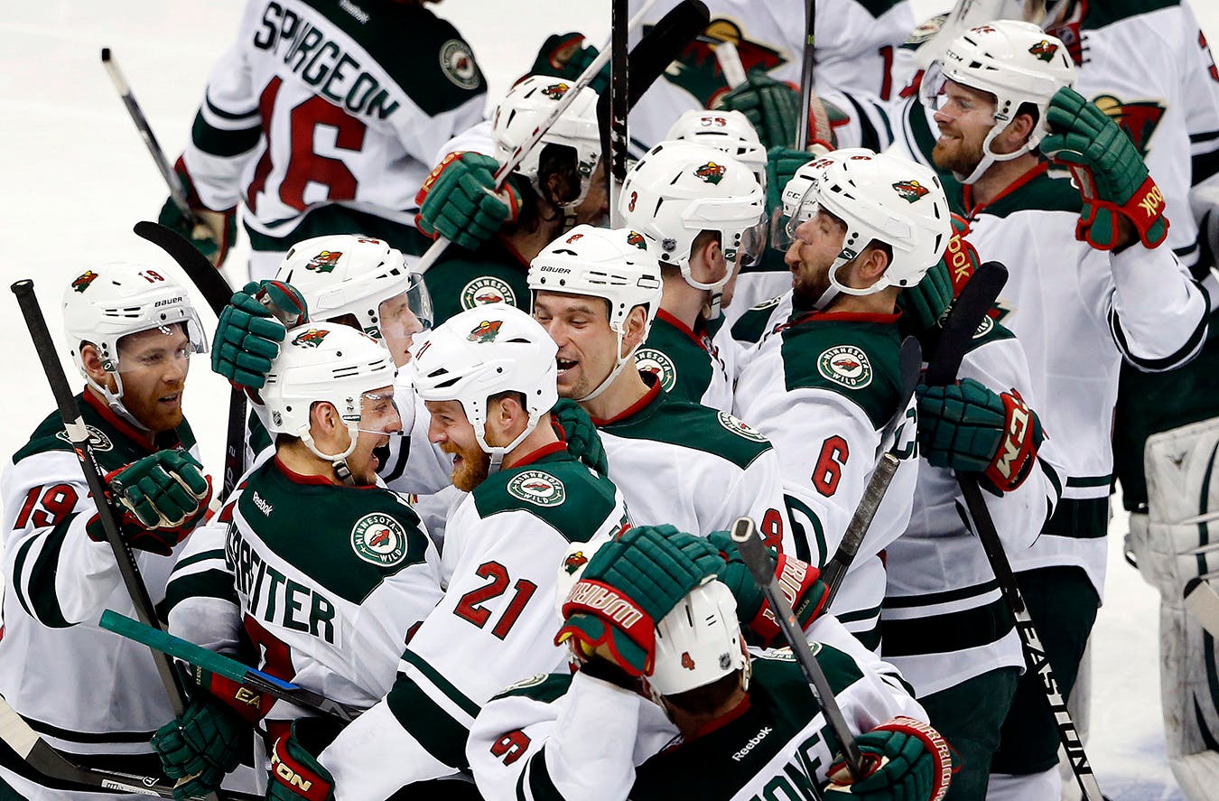 It was a statewide celebration after the Wild beat the Avalanche in OT.