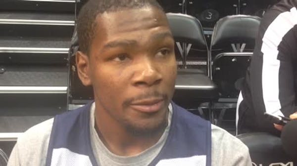 Kevin Durant on Kevin Martin, Kevin Love and love at Target Center