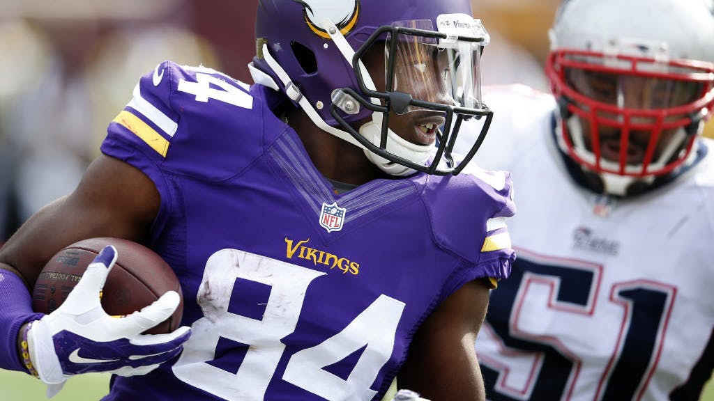Vikings wide receiver Cordarrelle Patterson said he spoke with coach Mike Zimmer on Thursday about his limited playing time.
