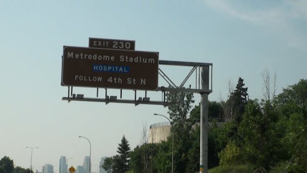 Exit here for Metrodome