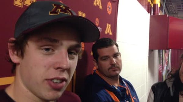 Mike Reilly enjoys Reilly-to-Reilly goal for Gophers