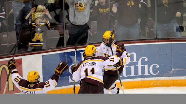 Gophers salvage series split with 4-3 overtime victory