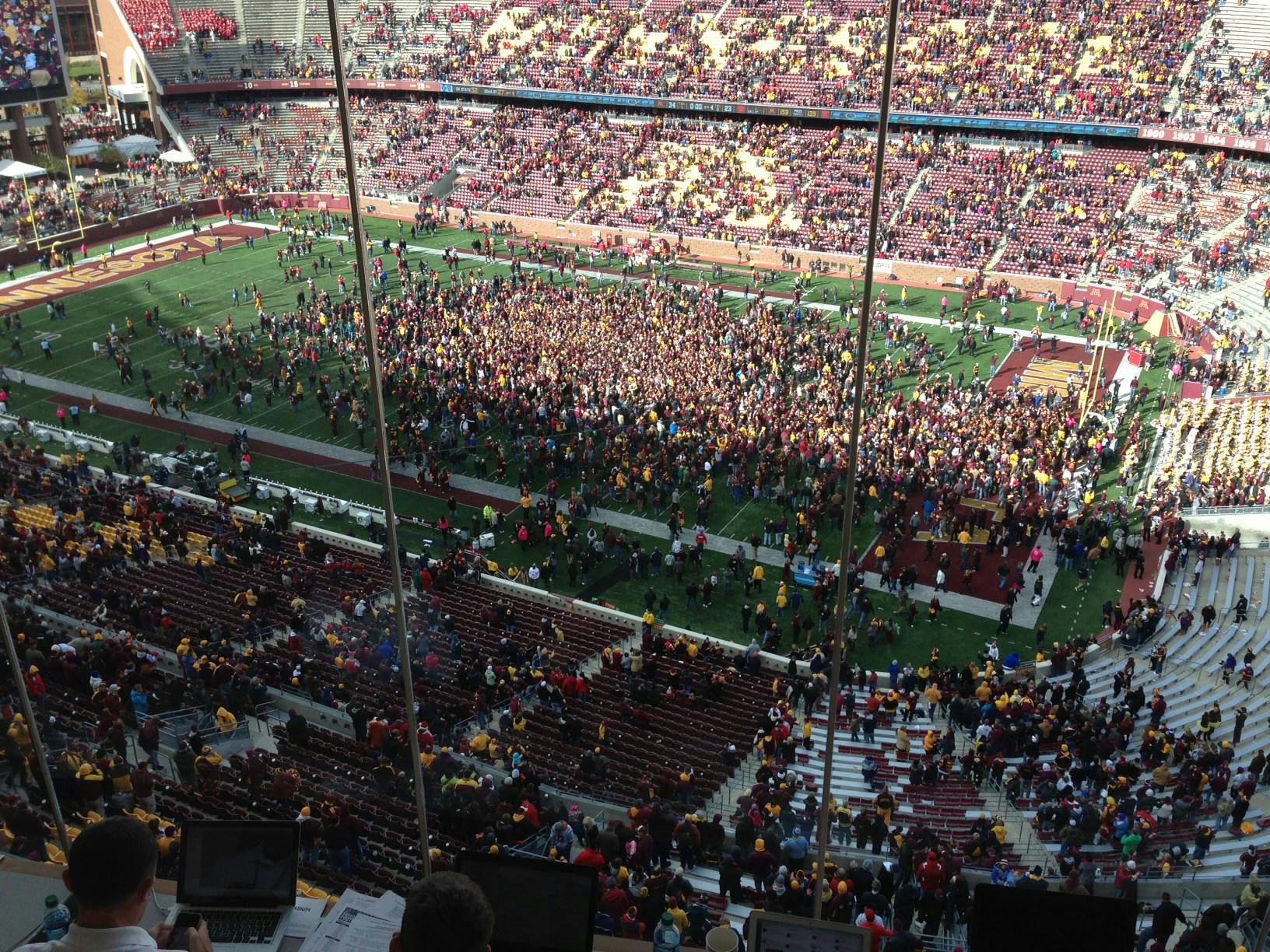 The Gophers beat Nebraska for the first time since 1960.