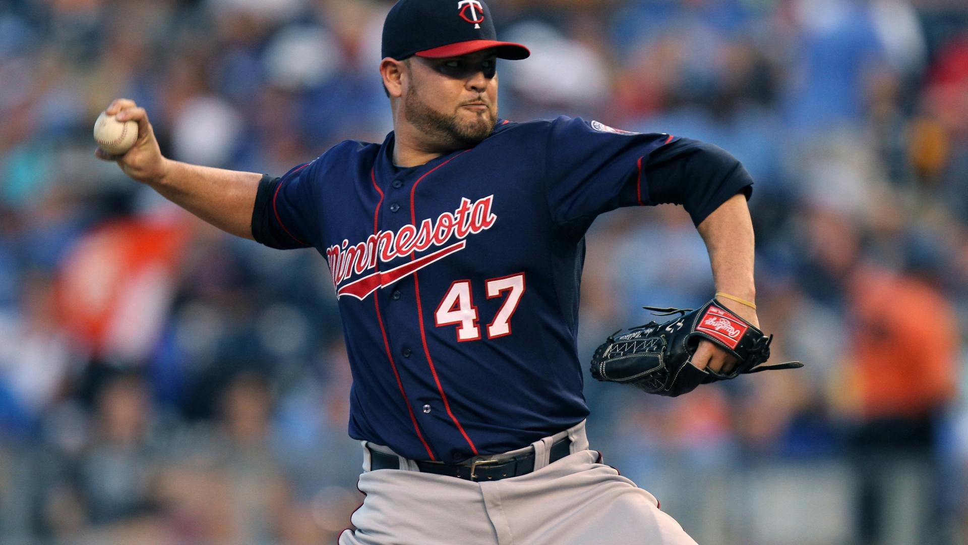 Twins pitcher Ricky Nolasco says he felt sick Tuesday, but sweated it out in KC's 90-degree heat and pitched 7 shutout innings.
