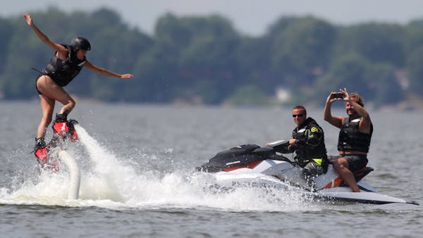 Part sci-fi, flyboarding rising in popularity on Minnesota lakes