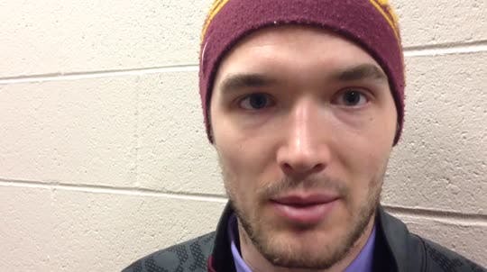 Seth Ambroz scored the Gophers only goal on a 2-1 defeat.