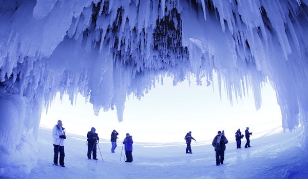 Stunning beauty in Apostle Islands ice caves