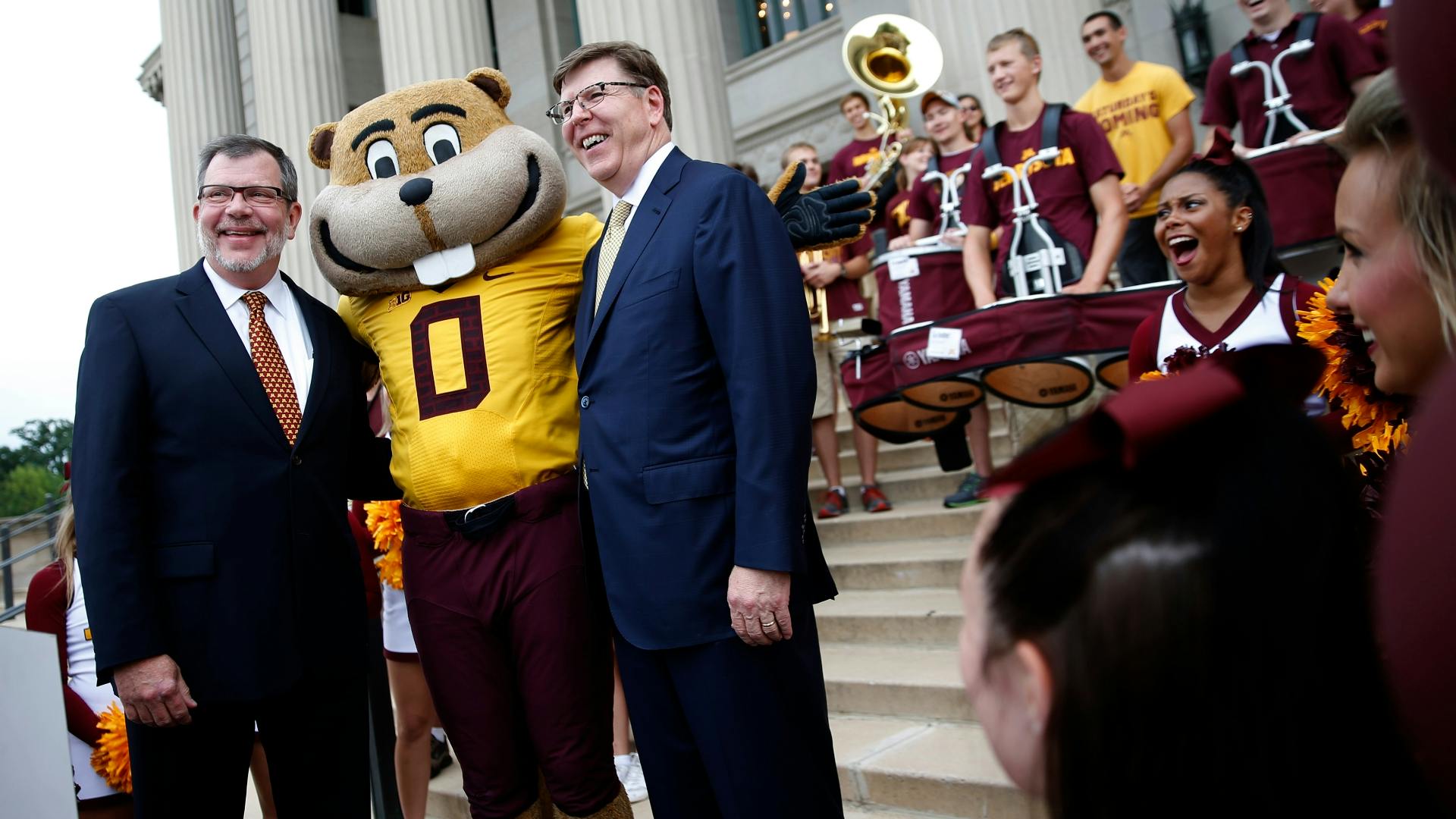 Jerry Kill talks about the big contribution by Land O'Lakes to the University of Minnesota.