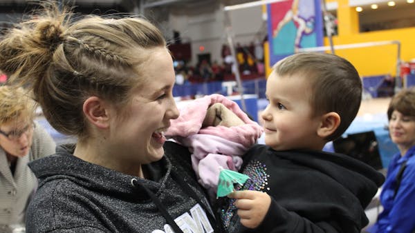 Roseville gymnasts compete in honor of 3-year old