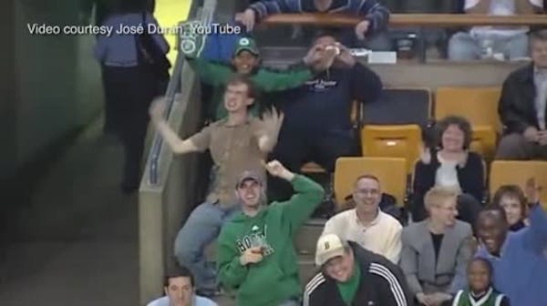Celtics fan goes wild dancing to Bon Jovi