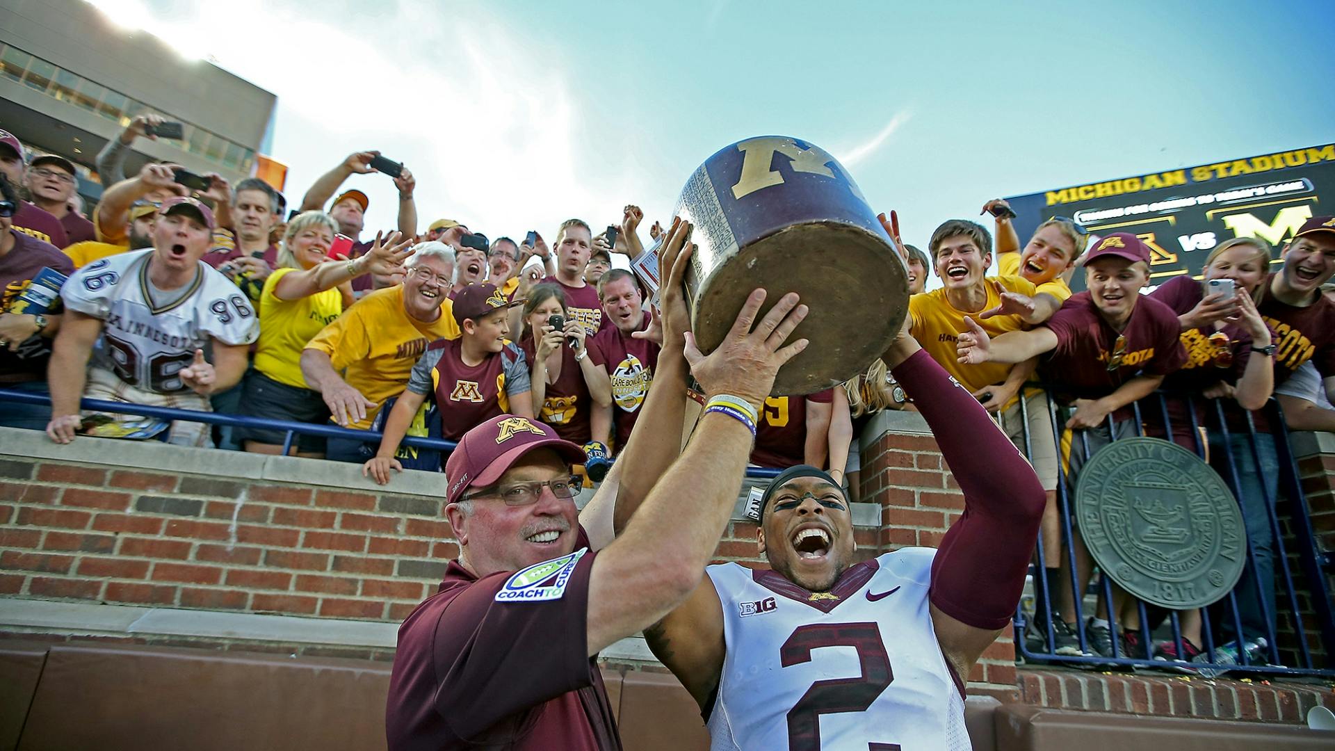 Gophers coach Jerry Kill is happy for his team.