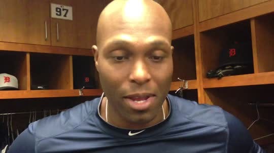 Tigers right fielder Torii Hunter says he was looking for a fastball from Casey Fien, but instead clubbed a slider into the bullpen for the tie-breaking homer.