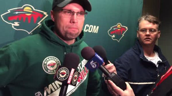 Wild coach Mike Yeo discusses on-ice meltdown