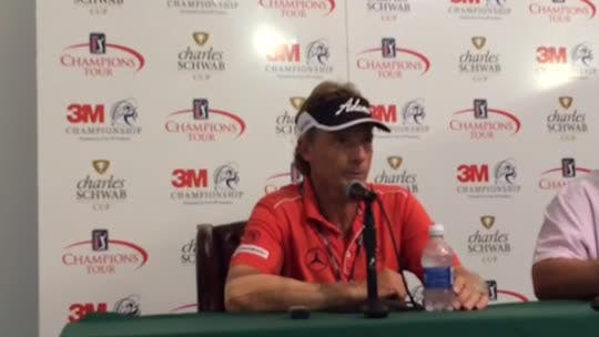Two-time 3M Championship winner Bernhard Langer finished second on Sunday.