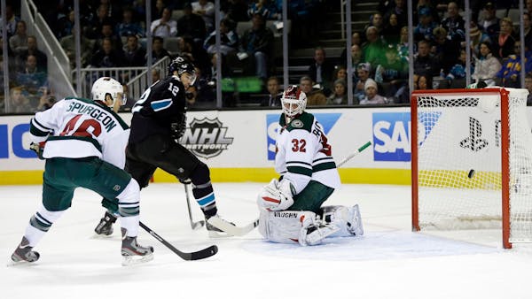 Road woes continue for Wild in loss at San Jose