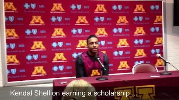 Kendal Shell on being put on scholarship with Gophers