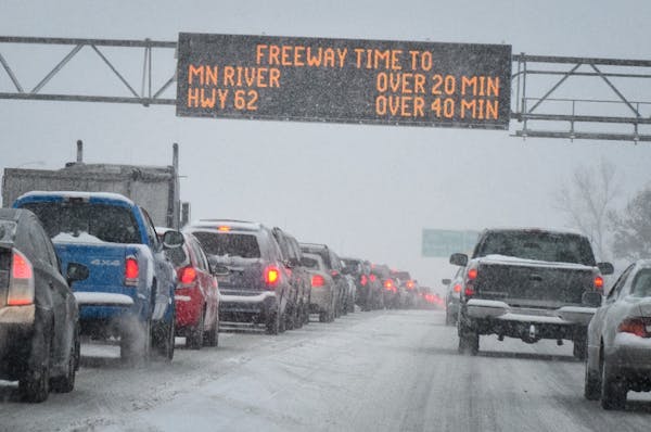 Another slow, snowy commute