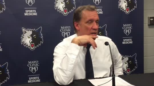 Flip Saunders and Ricky Rubio discuss Kevin Garnett's 3rd-quarter ejection and late loss