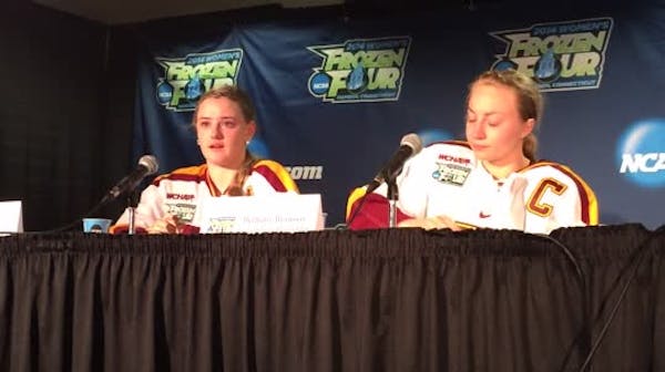 On defeat: Gophers women's hockey players react