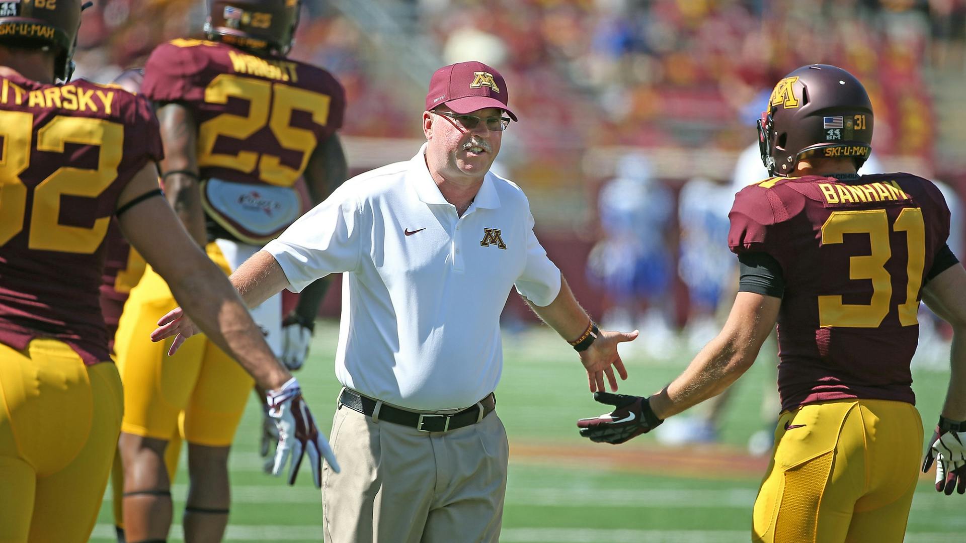 Gophers coach Jerry Kill discusses Saturday's win over Middle Tennessee State.