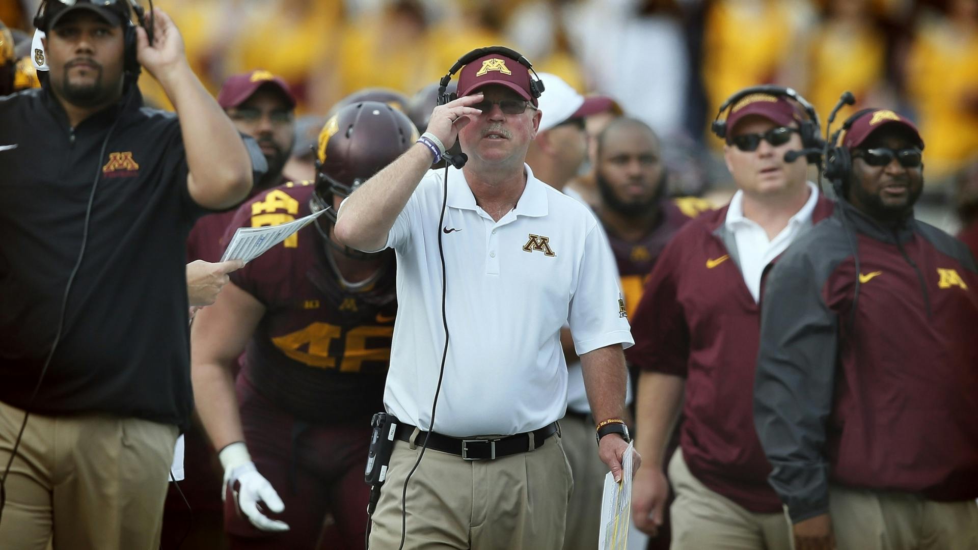 Gophers coach Jerry Kill spoke with the media following Thursday's spring practice.