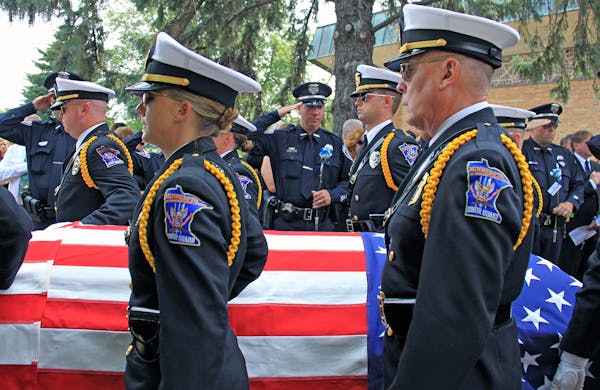 Thousands pay their respects to officer Patrick at funeral service