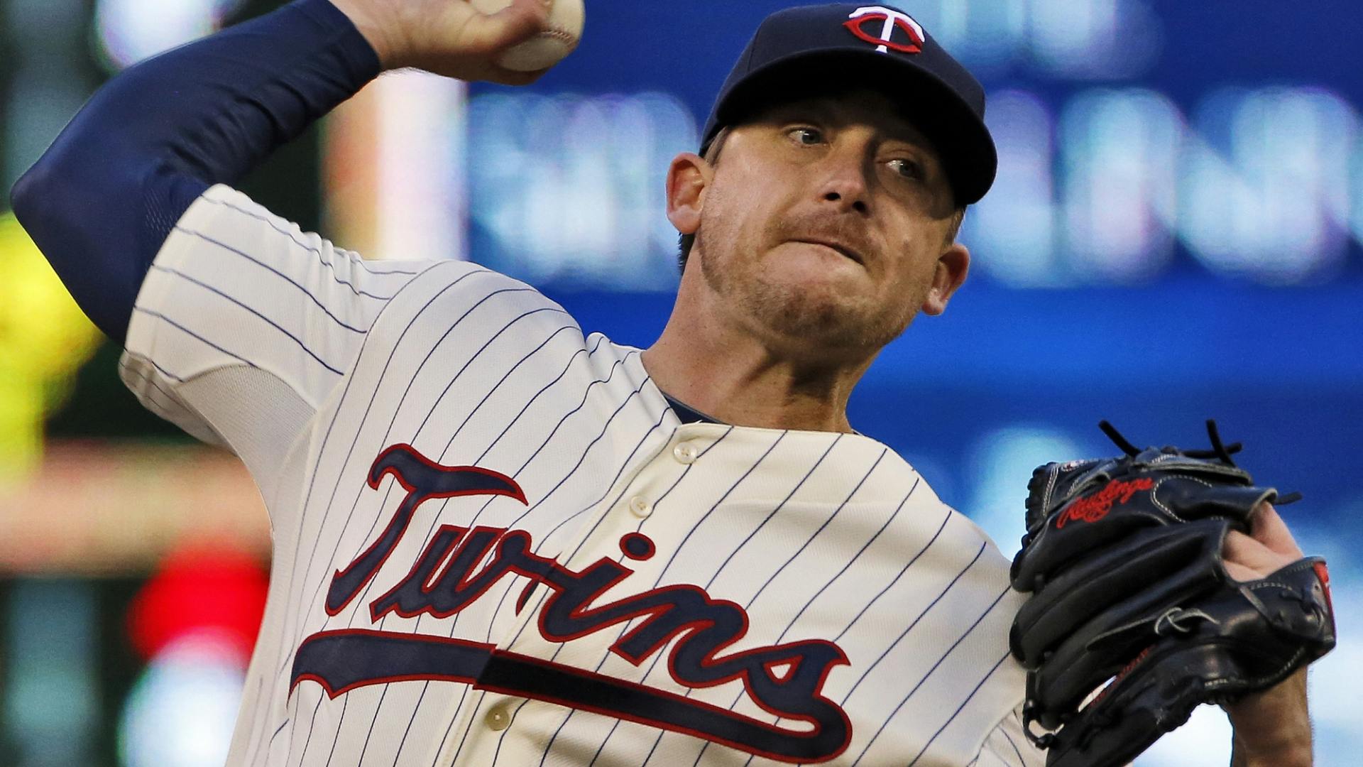Twins righthander goes seven innings Monday but gives up four runs against Texas.