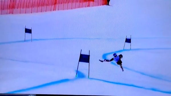 Paralympic ski crash