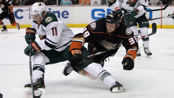 Wild lose first game as Ducks rally for two goals in third