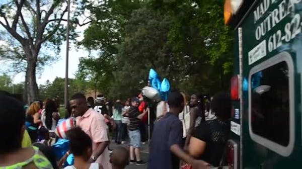 Fight breaks out at vigil for teen