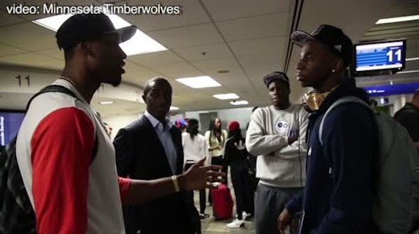 Newest Wolves players arrive in Minneapolis