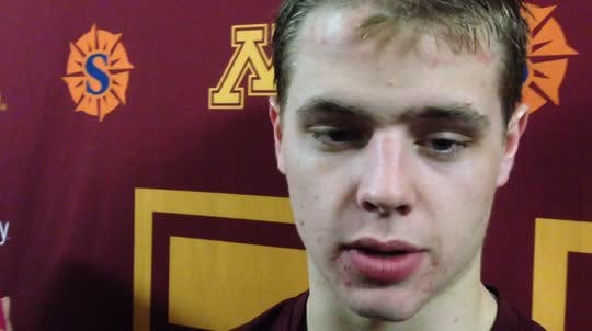 Connor Reilly filled in for injured Taylor Cammarata with a goal in the Gophers' 4-1 win over Wisconsin.
