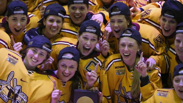 Gophers women celebrate their national title
