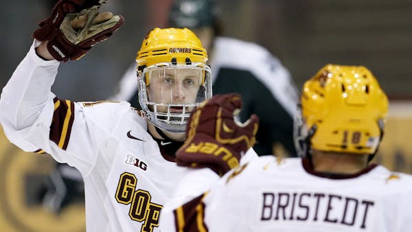 Gophers rally behind backup goaltender for 5-3 victory