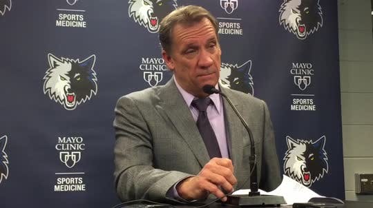 Flip Saunders, Andrew Wiggins and Anthony Bennett discuss another shorthanded loss, this one to the defending NBA champs