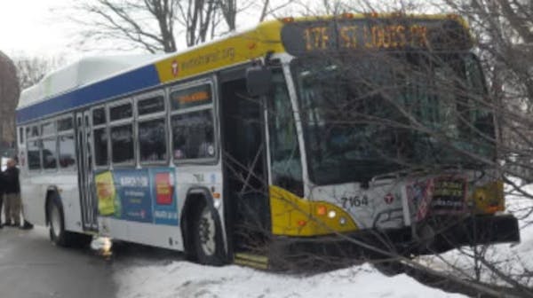 Car and bus collide in south Minneapolis
