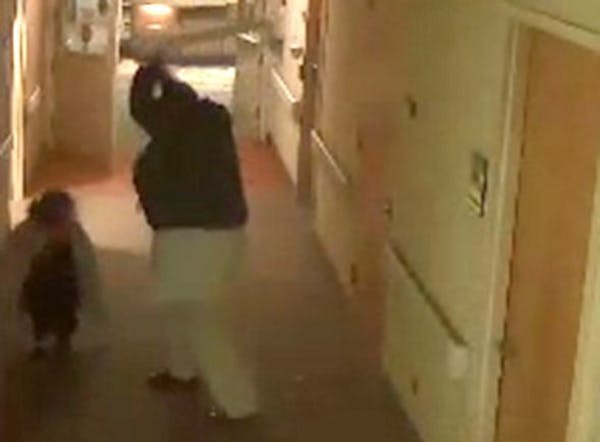 Surveillance video of nurse attack at hospital