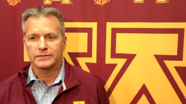 Lucia expects big test for Gophers this weekend